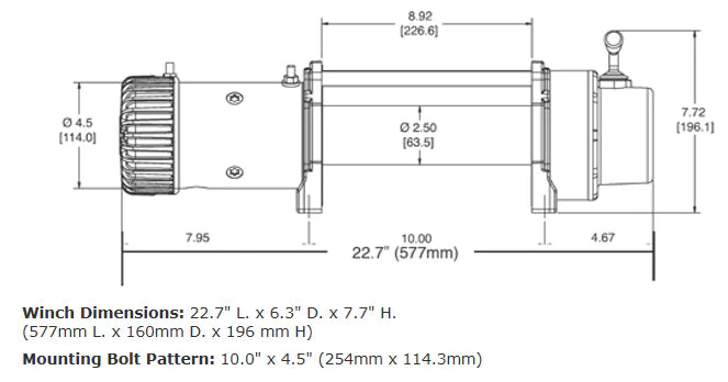 Warn 9.5XP-S 12V Winch image 1