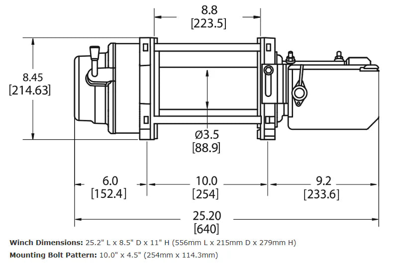 Warn M15-S 12V Winch with Synthetic Rope image 1