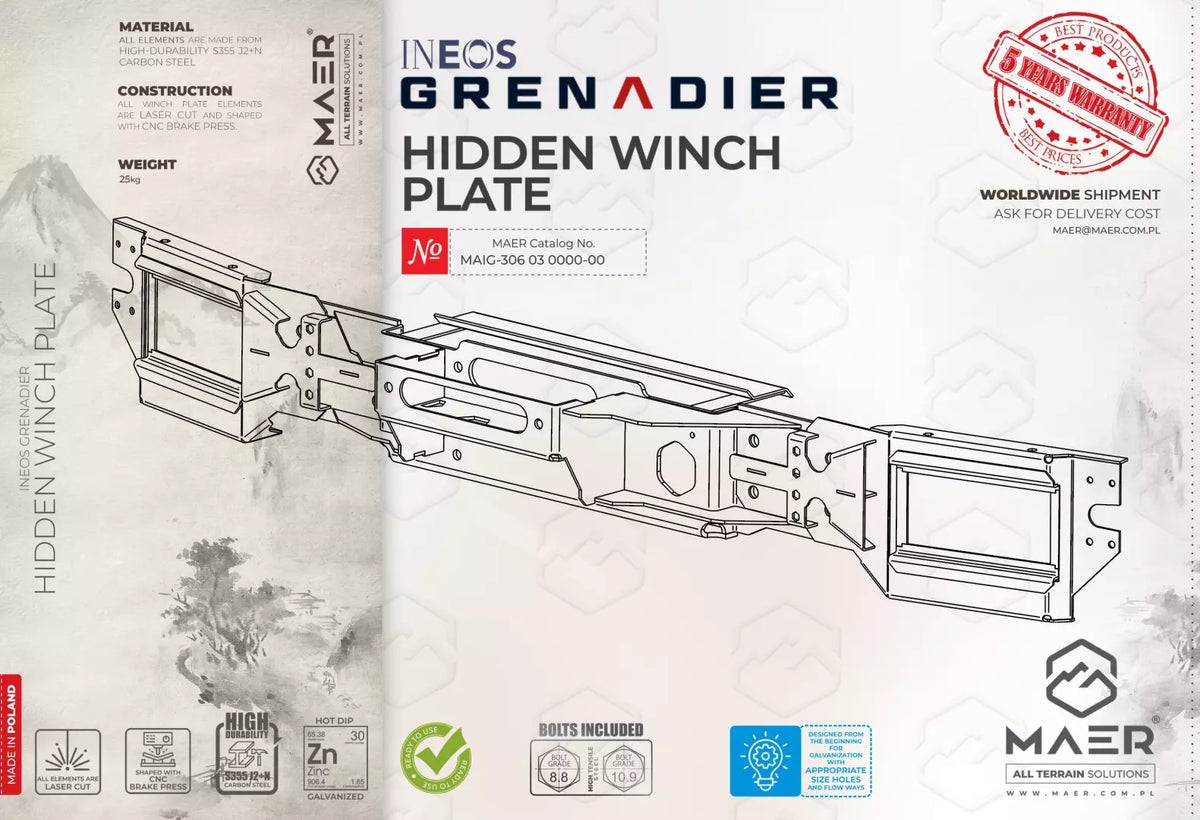 Maer Ineos Grenadier HIDDEN WINCH PLATE image 0