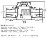 Warn Zeon Platinum 12K-S Winch with Synthetic Rope - 12V image 2