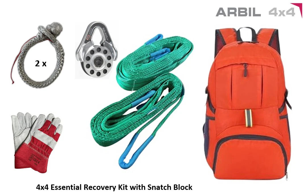 4x4 Off-Roading Essential Recovery Kit + Snatch Block image 0