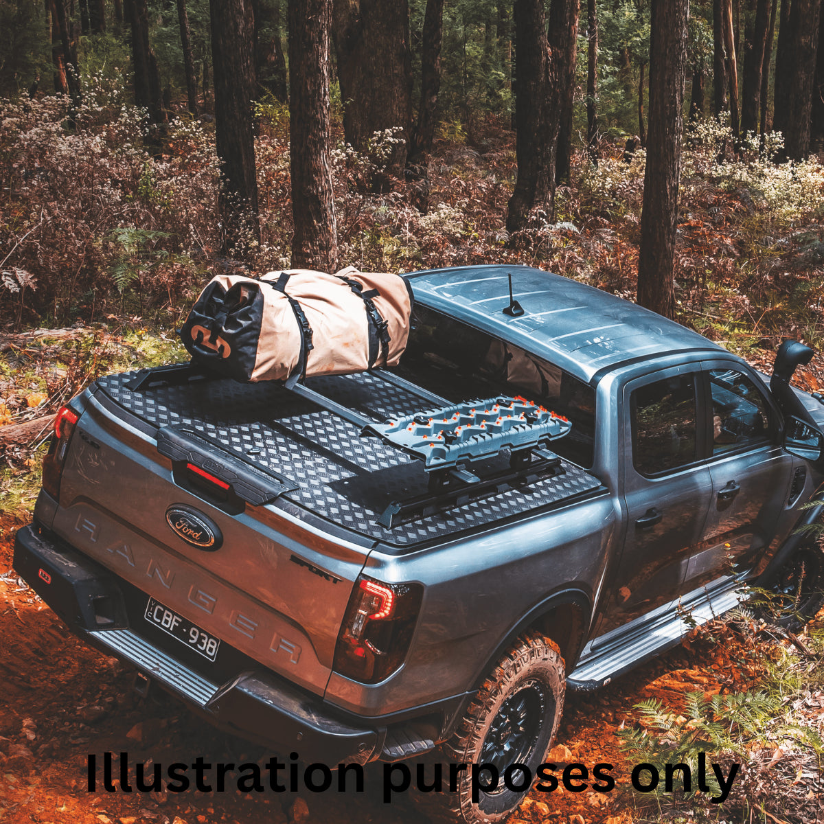 ARB HardLid Rigid Premium Tonneau Cover Volkswagen Amarok Mk3 (2023 Onwards) Double Cab image 0