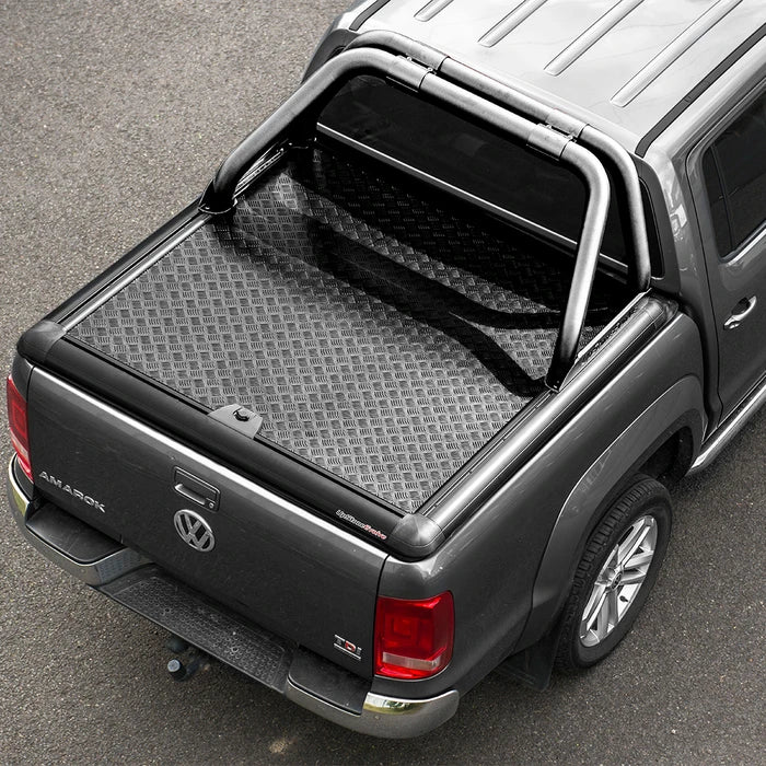 Truckman Aluminium Lift-Up Tonneau Cover (Black) & Roll Bar Volkswagen Amarok Mk1-2 (2010 - 2021) Double Cab image 0