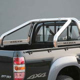 Roll Bar SINGLE 76mm Stainless "MAZDA" Name Plate BT-50 (06 on) image 0