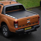 Mountain Top Black Roller Tonneau Cover Ford Ranger Wildtrak Mk5-7 (2012-2022) Double Cab image 0