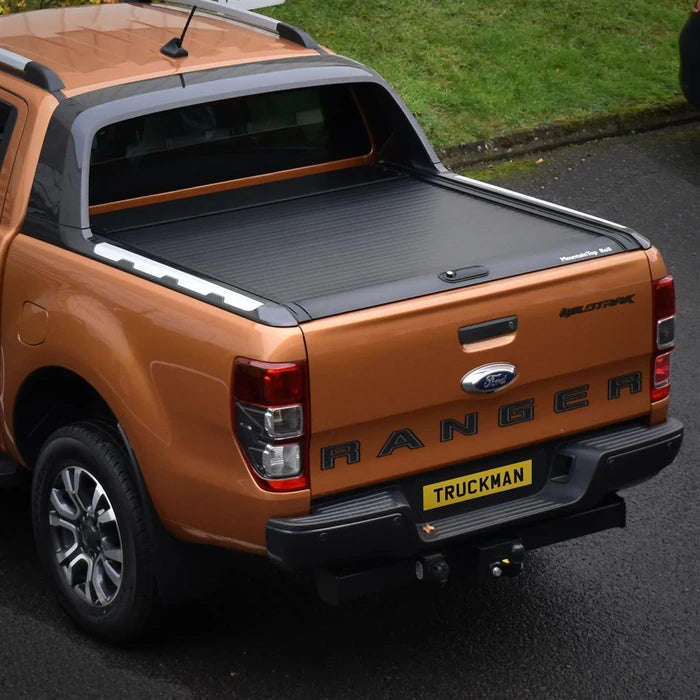 Mountain Top Black Roller Tonneau Cover Ford Ranger Wildtrak Mk5-7 (2012-2022) Double Cab image 0