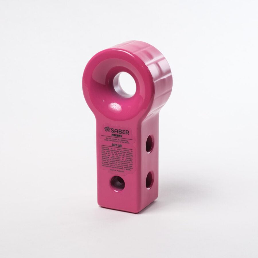 Saber 7075 Alloy Recovery Hitch – Prismatic Pink & 9K Soft Shackle image 2