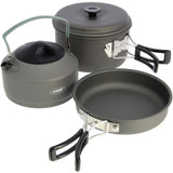 NGT 3pc Gun Metal Aluminium Kettle, Pot & Pan Set image 0