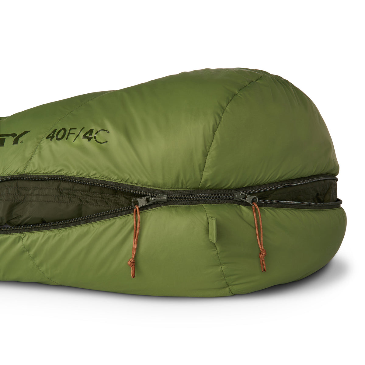 Kelty Supernova 40°F (4°C) 550-Fill Down Sleeping Bag - Long, Right-Hand Zip - Duffel Bag/Dill/Cathay Spice