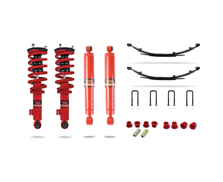Pedders 1.75 Inch Suspension Lift Kit. With Improved Ride & Assembled struts. Nissan Navara D40 image 0