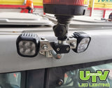 UTV Twin Work Light Bracket Mounted Hedgecutting 80W UTV260K image 1