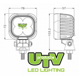 UTV Twin Work Light Bracket Mounted Hedgecutting 80W UTV260K image 2