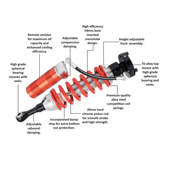 Pedders Trak Ryder Extreme XA Coilover Kit image 2