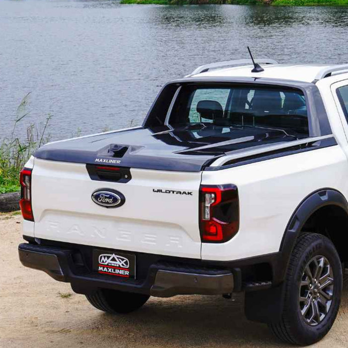 Max Hard Tonneau Cover Ford Ranger Mk8 Wildtrak Grey (2023 Onwards) Double Cab image 0