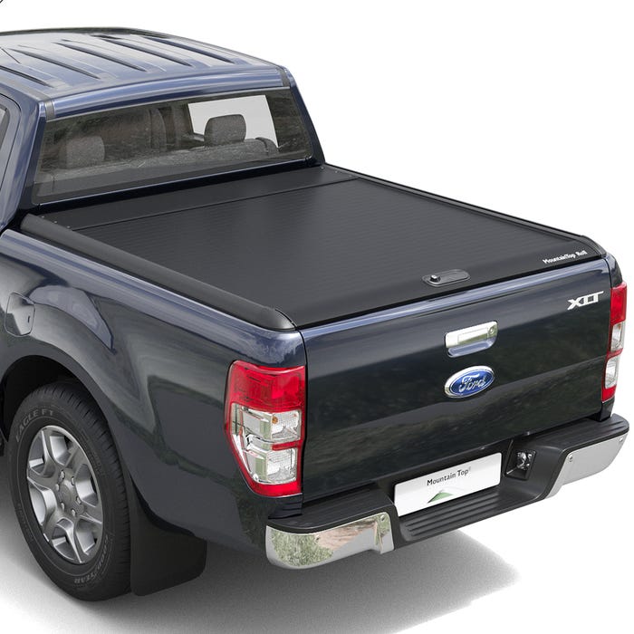 Mountain Top Tonneau Cover Roller Shutter (Black) Ford Ranger Mk5-7 (2012-2022) Extra Cab image 0
