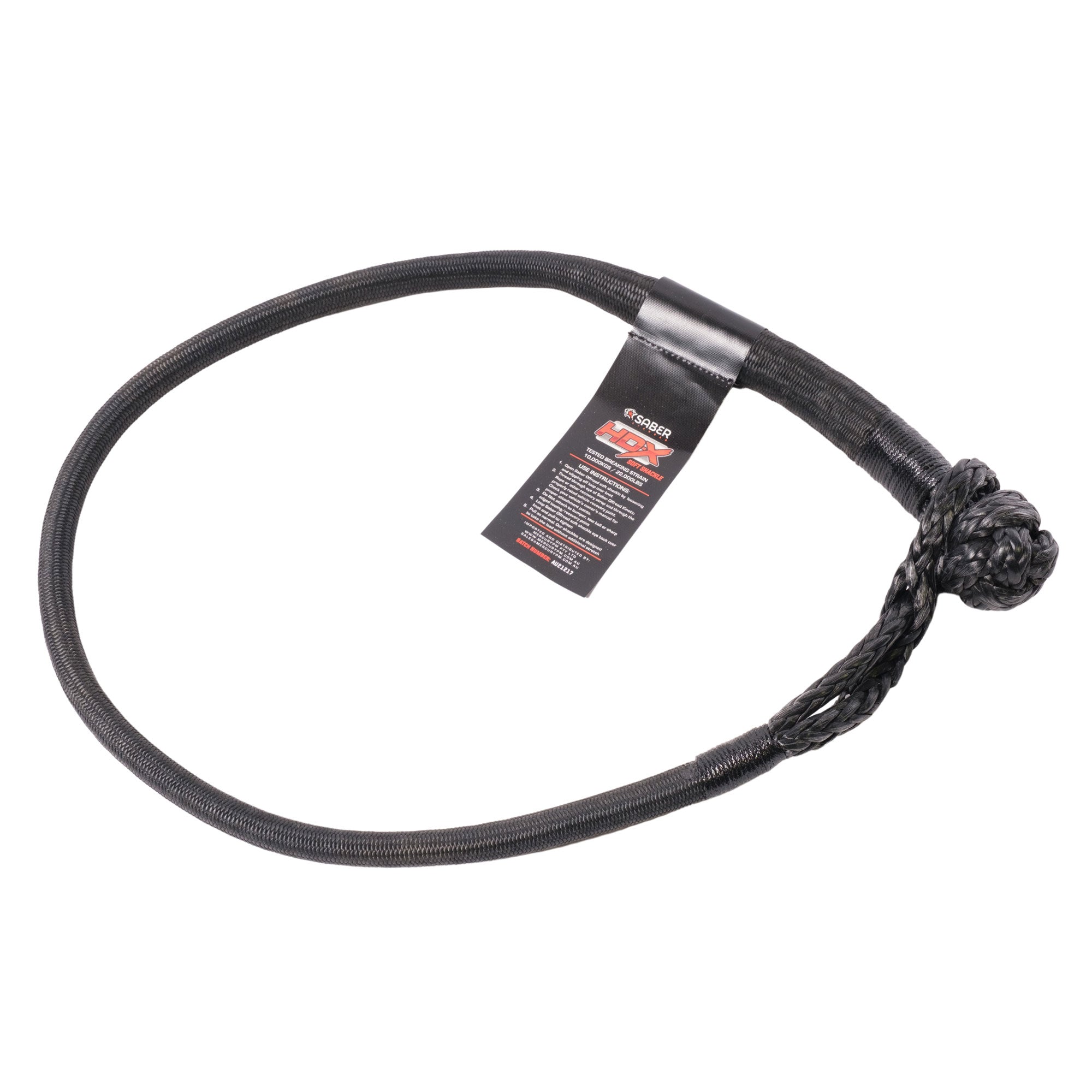 Saber 10,000KG HDX SaberPro Bound Soft Shackle - Long image 1