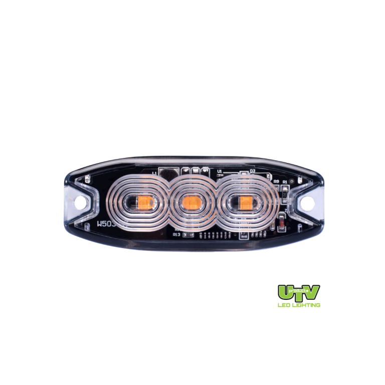 UTV 3 LED Slimline Surface Mount Strobe (Amber) UTV606 image 0