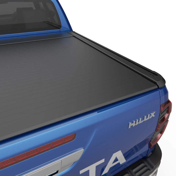 EGR RollTrac Electric Black Roller Tonneau Cover Toyota Hilux Mk8-9 (2016 Onwards) Double Cab image 1