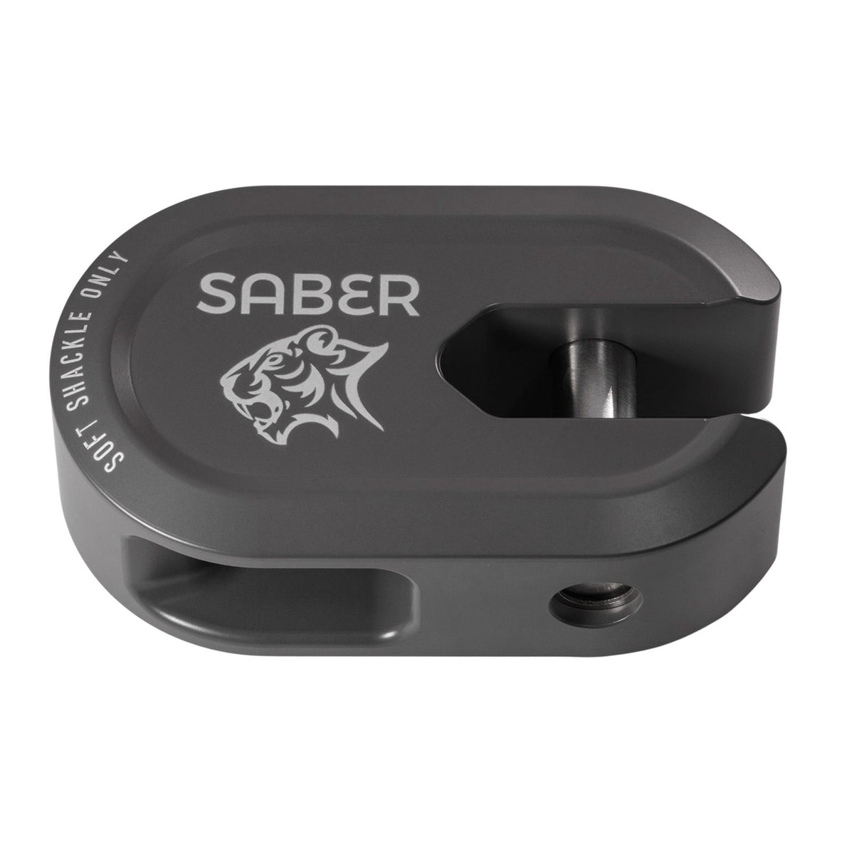 Saber 7075 Alloy Winch Shackle Short - Cerakote Grey image 1