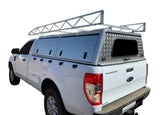 Entry Level Single Cab Hardtop Canopy With Contractors Roof Rack - GZ Aluminium Canopies