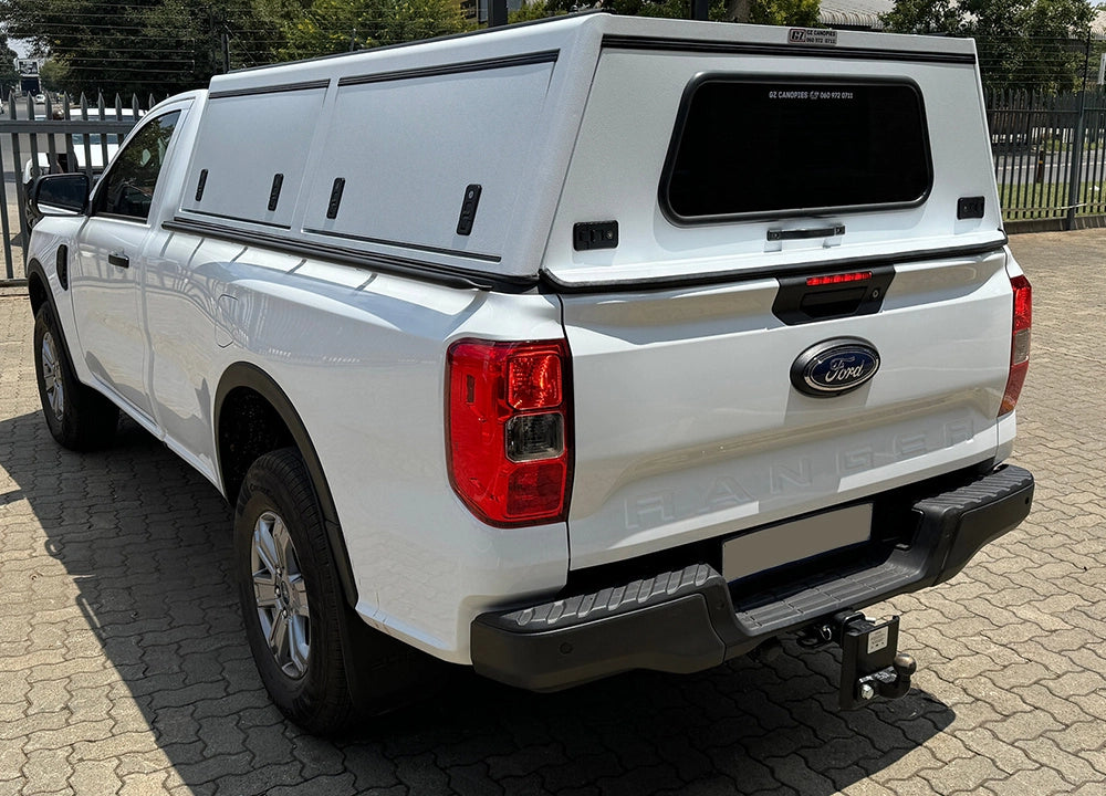 Mid Range 2023 Ford Ranger, Gen 7, Super/Extended Cab Canopy - GZ Aluminium Canopies
