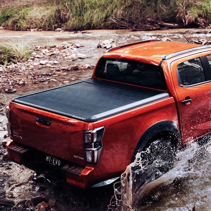 Mountain Top EVOe Black Electric Roller Shutter Tonneau Cover Toyota Hilux Mk8-9 2016 Onwards image 0