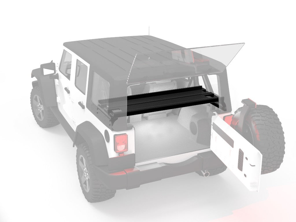 Jeep Wrangler JKU 4-Door Cargo Storage Interior Rack image 0