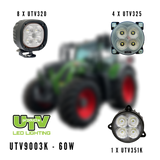 UTV Fendt Full work light Lighting Pack UTV9003K-60W image 0