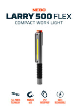 Nebo Lil Larry 500 Flex Work Light - Natralock