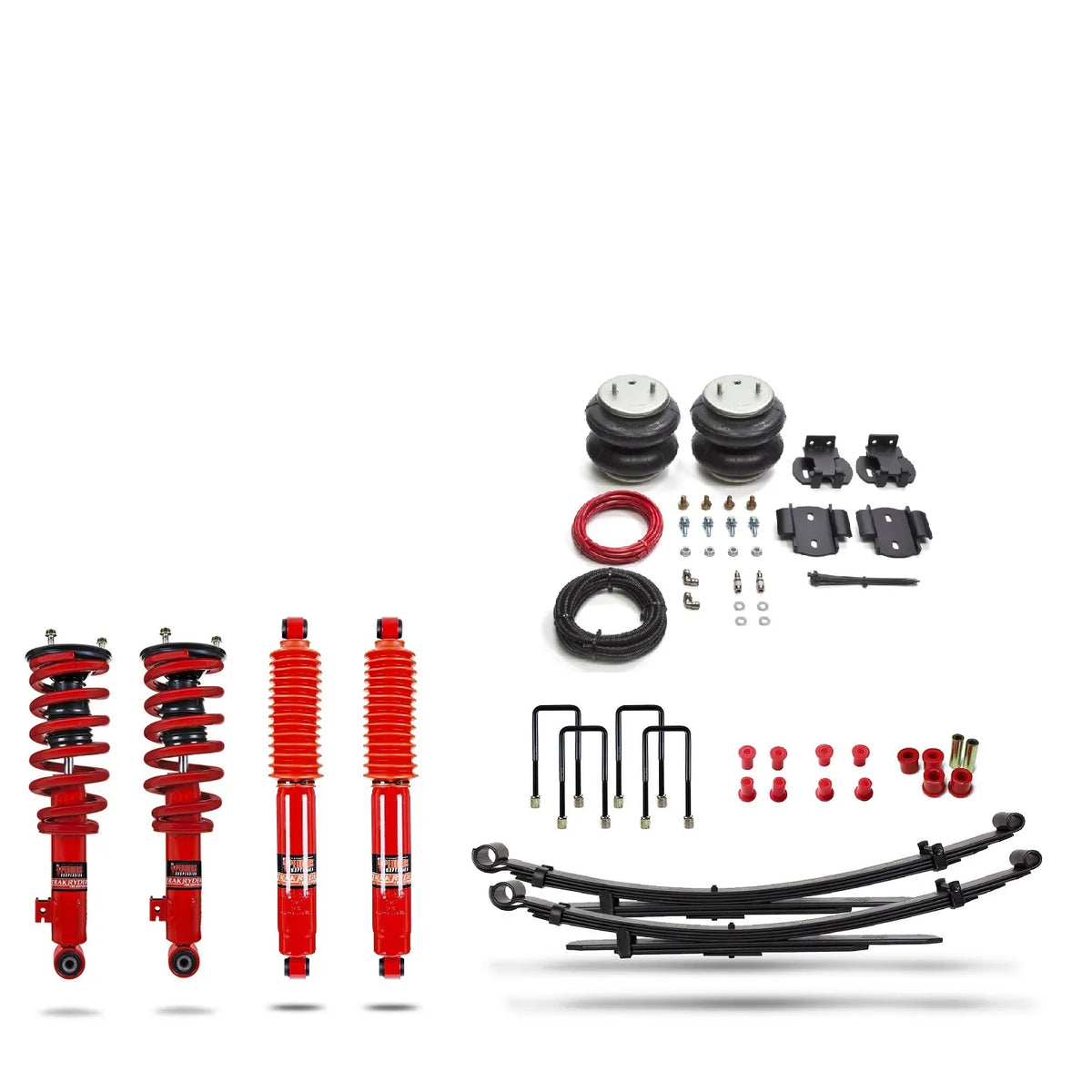 Pedders Heavy Duty Load Carrying and Towing Suspension Kit. With supplementary airbags.Mitsubishi L200 image 0
