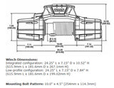 Warn Zeon Platinum 10K Winch with Wire Rope - 12V image 1