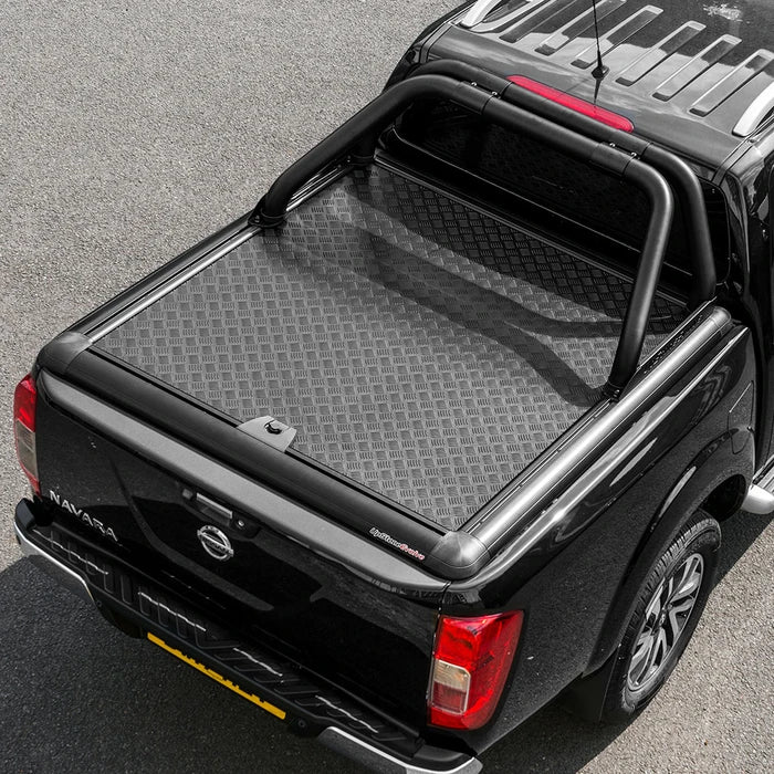 Truckman Aluminium Lift-Up Tonneau Cover (Black) & Roll Bar Nissan Navara NP300 (2016 Onwards) Double Cab image 0