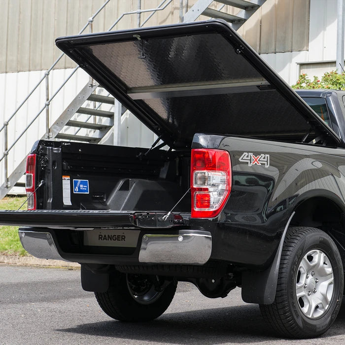 Truckman Aluminium Lift-Up Tonneau Cover (Black) Ford Ranger Mk5-7 (2012 Onwards) Extra Cab image 1