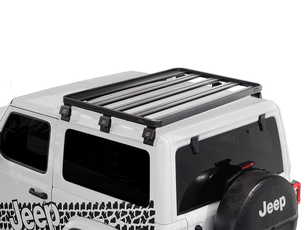 Jeep Wrangler JL 2 Door (2018-Current) Slimline II 1/2 Roof Rack Kit / Tall image 1