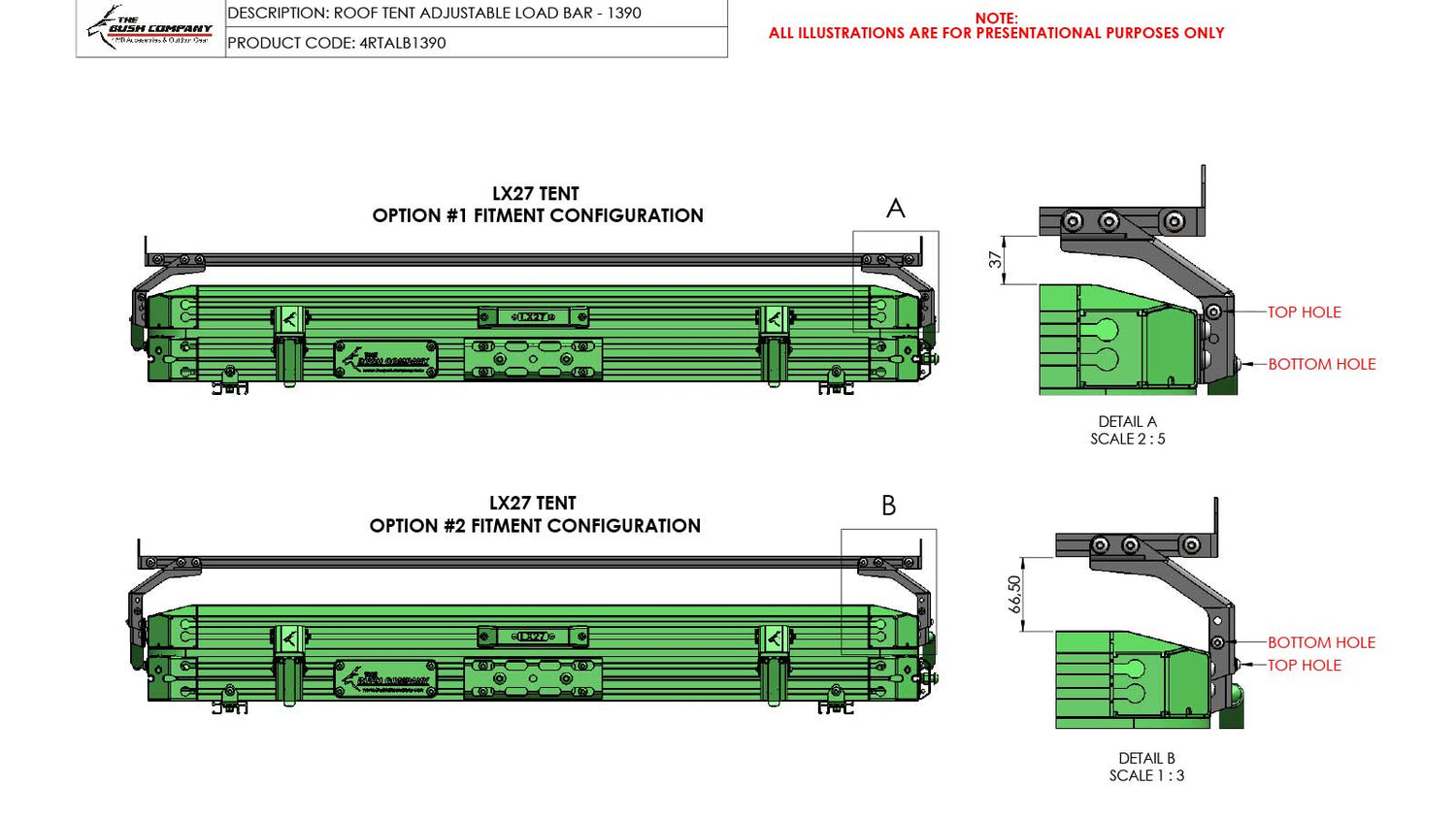 The Bush Company Adjustable Load Bar (LX27 model only) image 3