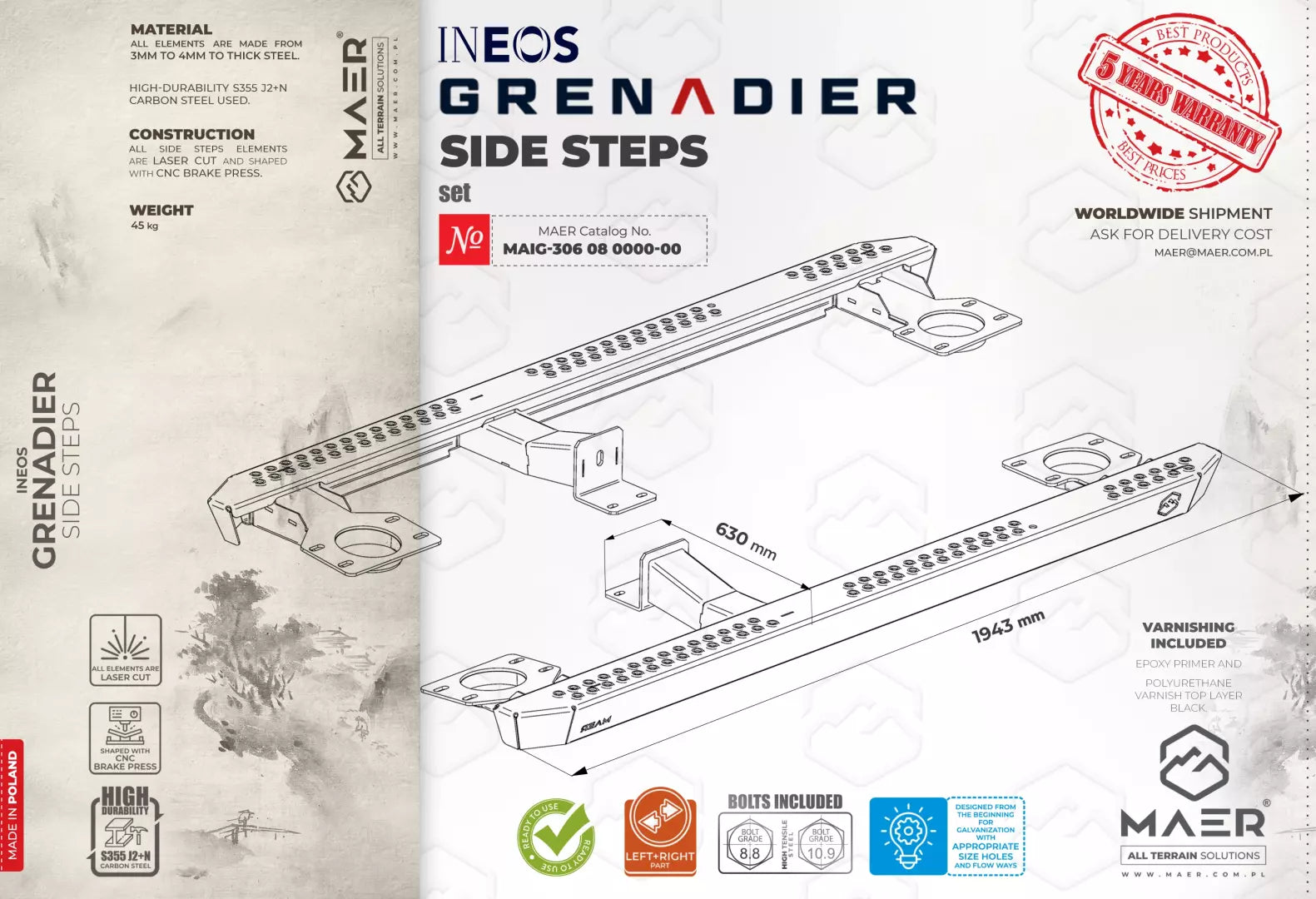 Maer Ineos Grenadier SIDE STEPS image 0