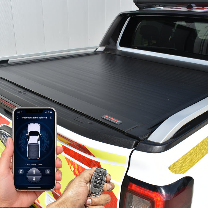 Truckman Electric Black Roller Tonneau Ford Ranger Mk8/Amarok Mk3 (2023 Onwards) Double Cab