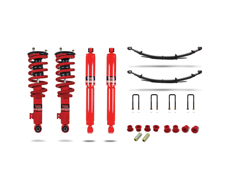 Pedders Heavy Duty Load Carrying and Towing Suspension Kit. With Assembled struts. Nissan Navara D40 image 0