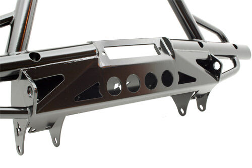 TF001 - Tubular winch bumper with A bar for Defenders with AC image 2