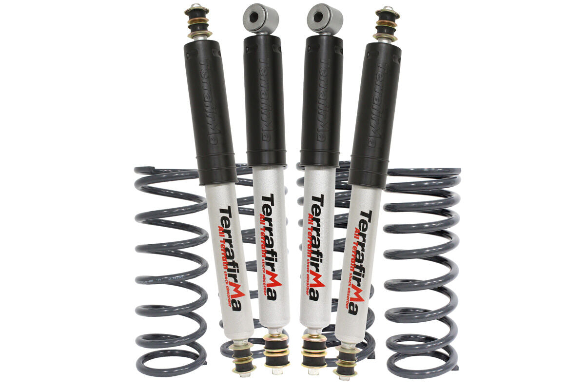 TF202 - 2" lift medium load suspension kit with All Terrain shocks for Def 90, D1 & RRC image 0