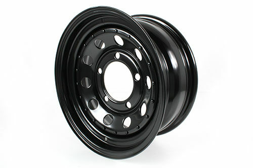 GRW006 - 7x16 ET08 black modular steel wheel for DEF/D1/RRC image 0