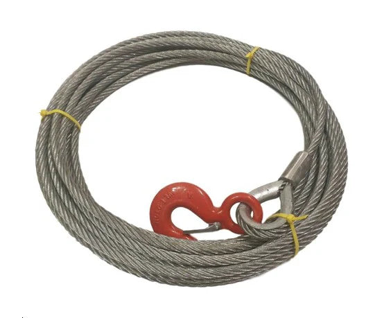 Wire winch rope, 12mm x 18m long. image 0