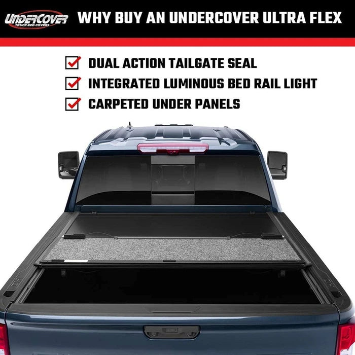 UnderCover Ultra Flex Solid Folding Tonneau Cover Isuzu D-Max Mk5 (2017 - 2020) Double Cab image 3