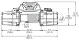 Warn Zeon 12 Winch NO Wire Rope - 24V image 1