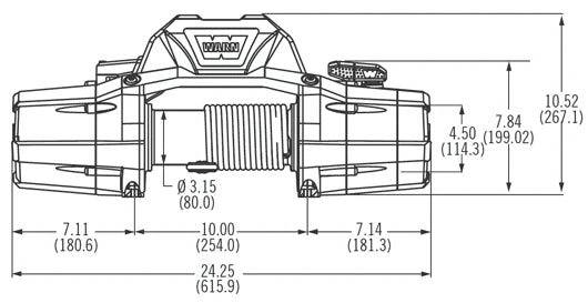 Warn Zeon 12 Winch NO Wire Rope - 24V image 1