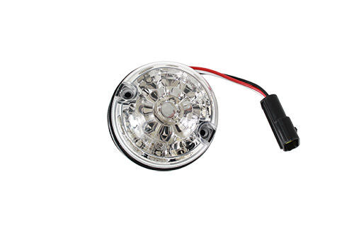 LR048200LEDCL - 73mm CLEAR LED stop tail light for Defenders image 0