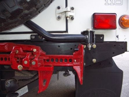 Land Rover Defender (1983-2016) Rear Bumper Bracket For Hi-Lift Jack 1.2m image 3