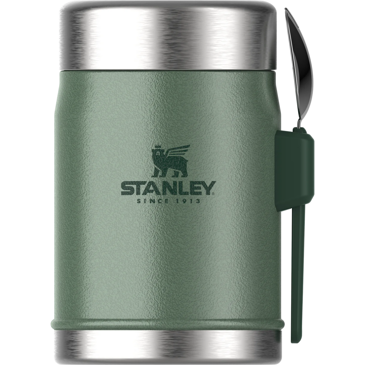 Stanley Classic Legendary Food Jar + Spork | 0.4L - Hammertone Green image 0
