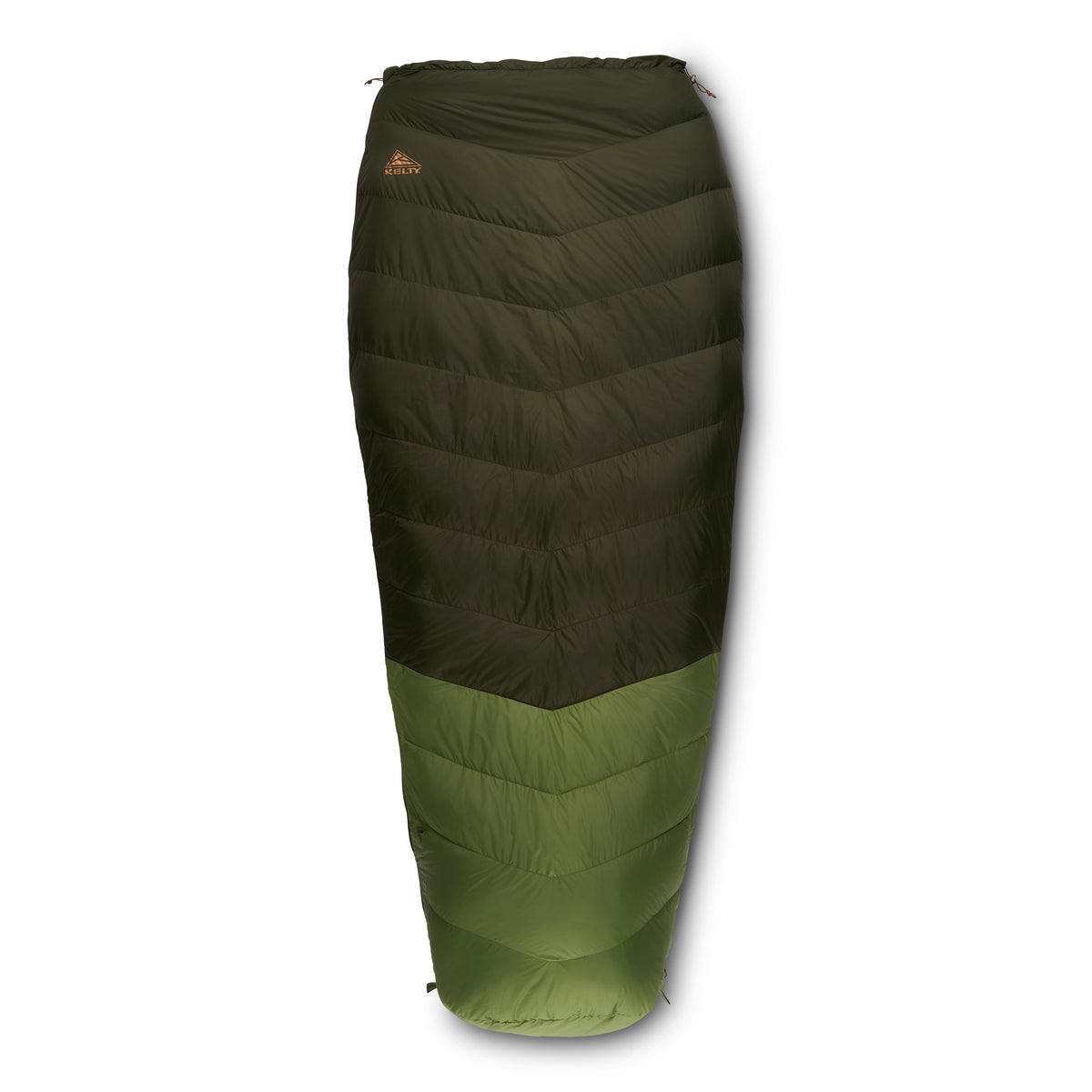 Kelty Supernova 40°F (4°C) 550-Fill Down Sleeping Bag - Long, Right-Hand Zip - Duffel Bag/Dill/Cathay Spice