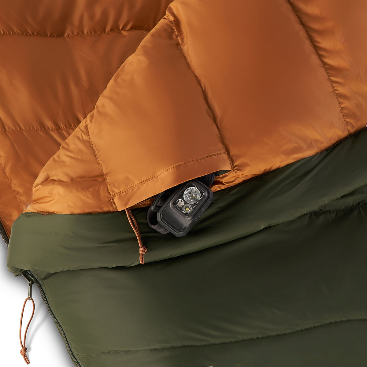 Kelty Supernova 40°F (4°C) 550-Fill Down Sleeping Bag - Long, Right-Hand Zip - Duffel Bag/Dill/Cathay Spice
